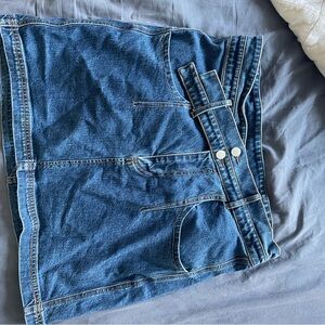 Anthropologie Pilcro ‘double wrap’ denim skirt